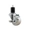 Service Caster 3'' Nylon Swivel 1-3/4'' Expanding Stem Caster with Brake SCC-EX20S314-NYS-TLB-134 - alternate 1